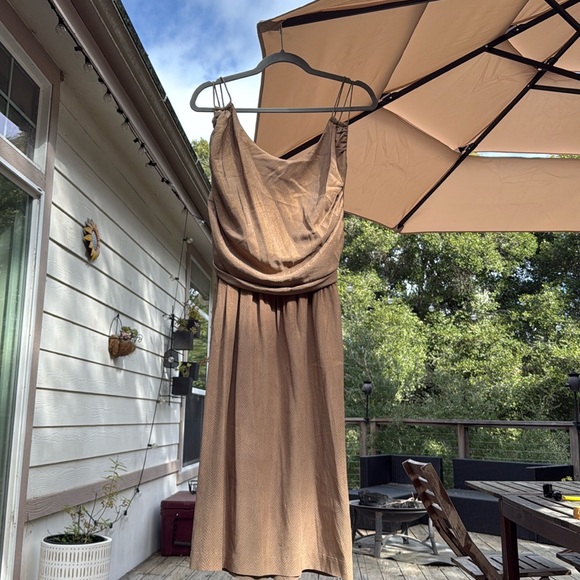 Nicholas K- Python Silk Dress In Gold - Picture 4 of 7